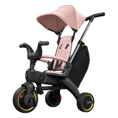 Детский складной трёхколёсный велосипед Doona Liki Trike S3 Blush Pink 01